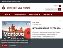Tablet Screenshot of comune.cavamanara.pv.it